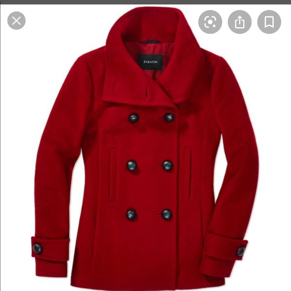 Aritzia Babaton wool pea coat